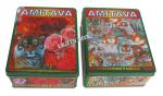 Amitava Russia Green Loose Tea Tin Box Packaging , Tea Tin Can For Gift