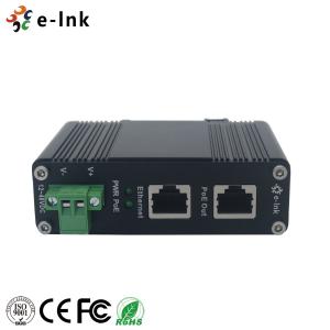 China Industrial Gigabit PoE+ Injector Adapter, 12~48VDC Power Input factory