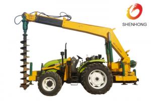 China Tower Erection Tools 100HP Tractor Mounted Digger Machine With Crane / Auger factory
