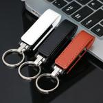 2.0 3.0 PU Leather Customized Usb Flash Drives 32GB 256GB Embossing Logo