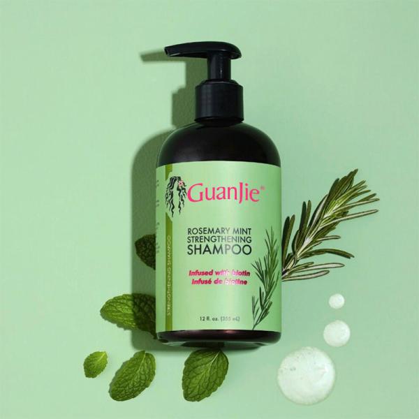 Deep Moisture Rosemary Mint Shampoo for Anti-Frizz and Hair-Loss Prevention in
