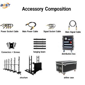 High Density P2.6/P2.9 LED Rental Display Cabinet Custom Screen Panel for