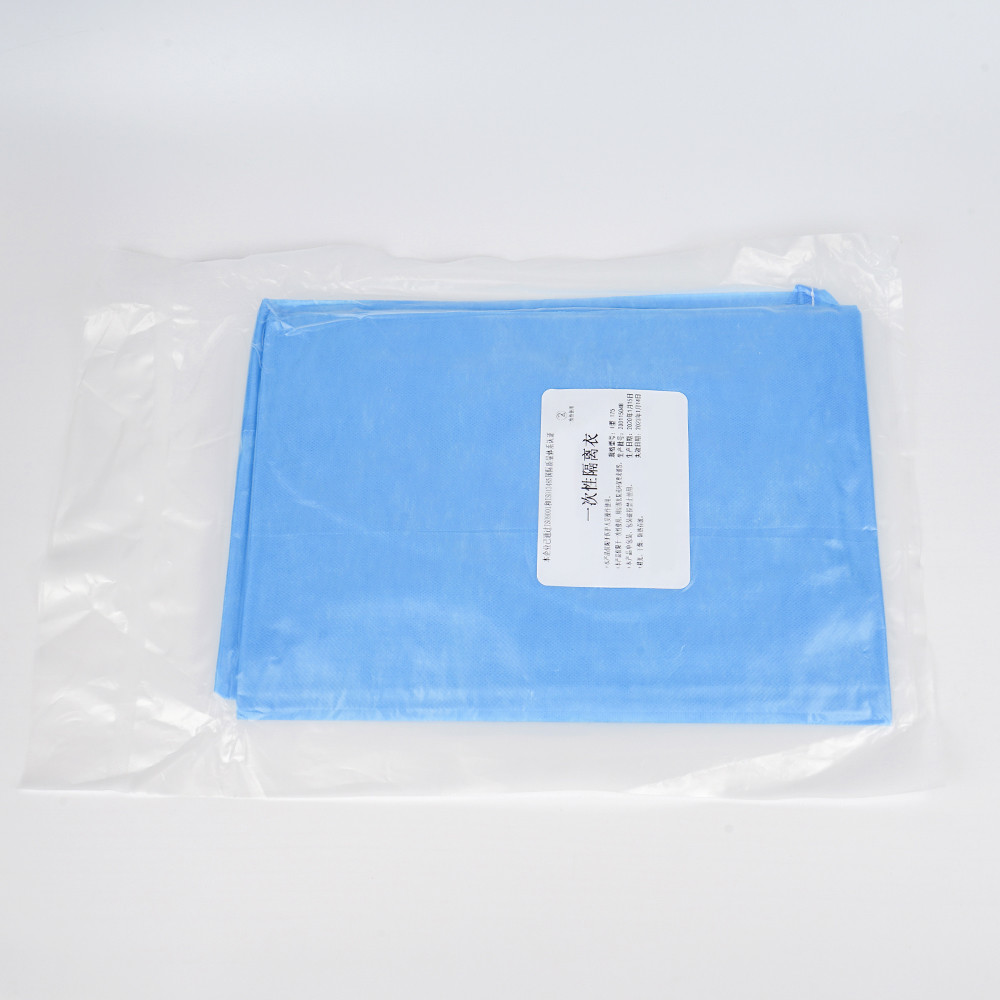 SMS Non Woven Isolation Gown / Medical Patient Apron For Hospital