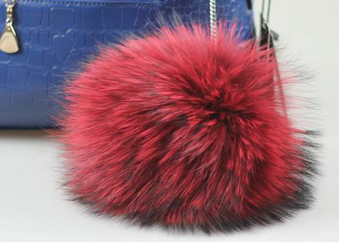 Satin Fabric Raccoon Fur Collar Customized Color / Size For Jacket Karpa Accessories