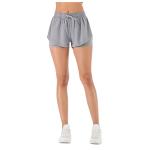 Richee Laser Cut Womens 2 In 1 Athletic Shorts , Short Running Trousers Ladies