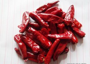 China Red Bullet Chaotian Pepper Stick Shape Sichuan Facing Heaven Chillies factory