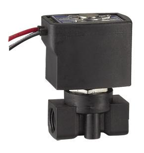 PA66 Plastic Miniature Solenoid Valve , Normally Closed Small Solenoid Valve 24V