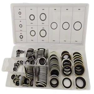 China Bonded Oil Seal Dowty Washer Assortment Metric 6 8 10 12 22 24mm O Ring Box Gold Blue factory