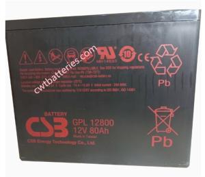 China CSB GPL12800 12V 80AH Rechargeable VRLA Battery New Original Energy Store Battery factory