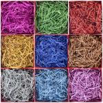 Metallic Mirror Foil Mylar 22gram Color Shredded Paper purple yellow