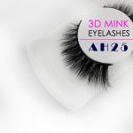 Black 15mm Mink Lashes , Lightweight D Curl Mink Individual Lashes
