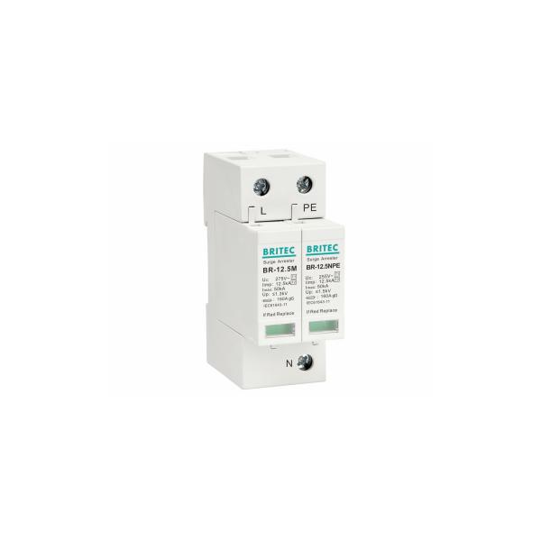 China Power Surge Suppressor EN61643-11 Ac Lightning Protection Surge Protector Type 1+2 factory