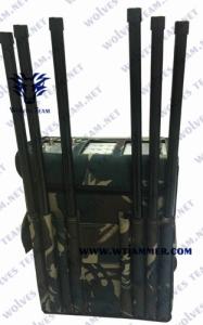 China 40W 50m GSM DCS 3G 4GLTE Backpack Signal Jammer factory