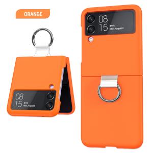 China Applicable Model Galaxy Z Flip3 5G Smartphone Cover With Metal Ring Holder factory