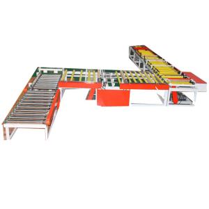China Automatic PVC Paper Faced Ceiling PanelLamination Machine with Cutting Saw Machine factory