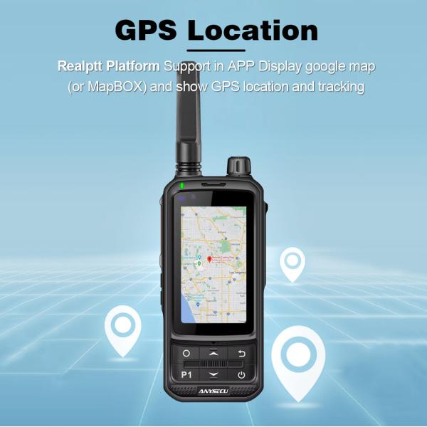 Portable 4G IPX-3 Waterproof Two Way Radio with 3500mAh Battery and Android Wifi Zello POC Push to Talk
