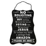 Waterproof Custom Reflective Sign Aluminum No Soliciting For Home Business