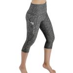 Fashion Sport Leggings Calf Length Pants Polyester Workout Out Pocket Leggings
