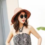 AK17593 fashion sunny beach foldable summer straw hats for womens in stock ,