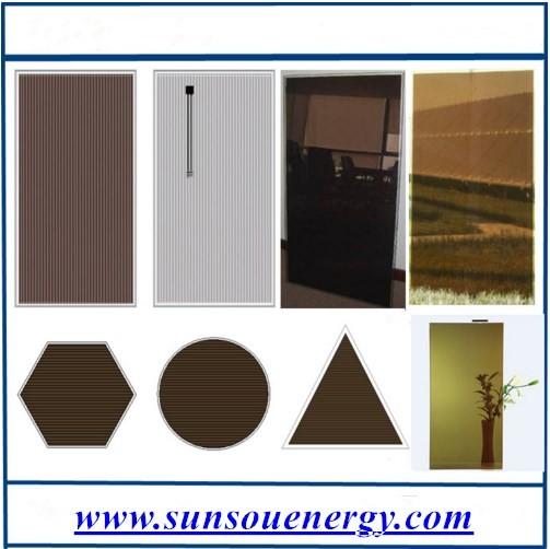 Amorphous silicon solar panel, high quality thin film solar panel 110w for hot