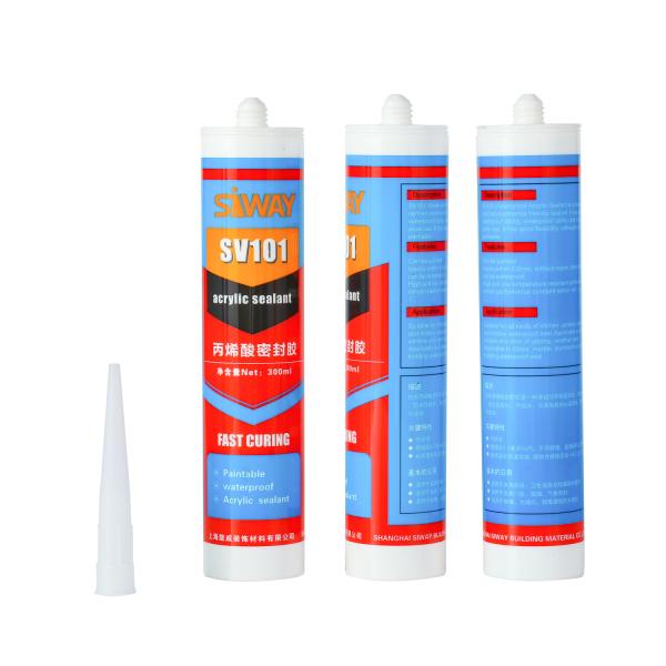 China Kitchen Building Paintable Acrylic Caulk Acid Silicone Sealant Eco Friendly factory