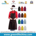 Plain stock aprons OEM rose color imprinted aprons for advertisment eco-friendly