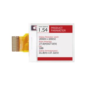 China 1.54in E Ink Display Module 200X200 LVDS Graphic E Ink Display factory