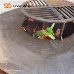 Rusty Color Outdoor BBQ Grills Charcoal Smoker With Round Dia 100cm Cooking