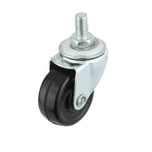 100kg/110kg/130kg Load Capacity Iron Rubber Swivel Type Threaded Trolley Castor