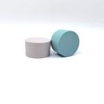 Green Frosted Cream Plastic Cosmetic Jars 100g PET Skincare Containers