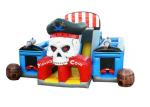 OEM Bouncy Castle Assault Course , Blow Up Bounce House Hallowmas Theme
