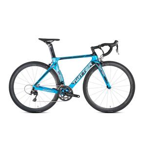 China Blue Carbon Fibre Cyclocross Bikes SHlMANO 105 5800 High Configuration factory