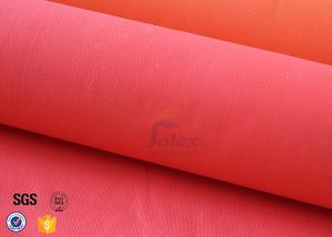 China Fiberglass Fire Blanket Cloth With Acrylic Welding Safety Protection Red 550℃ factory
