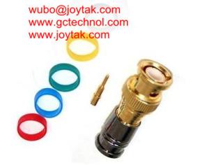 China BNC Coaxial Connector BNC male Compression connector gold plated 50ohm for RG6 Coax Cable premium quality factory
