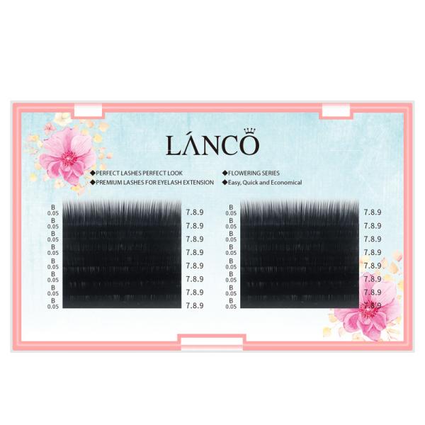 Individual Volumizing Lash Extensions Camellia 0.05mm Fast Blooming In One
