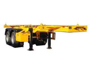 China High Capacity 2 Axles 20 Feet Container Transportation Skeletal Semi Trailer for Loading 30 Tons factory
