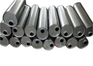 China Round Shaped 7&quot; Quiet Flow Stainless Steel Muffler Inlet 2.5&quot; Outlet 2.5&quot; factory