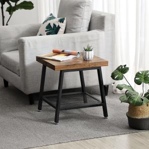 China End Table with Shelf, Industrial Small Side Table for Sale, Living Room Side Table, ULET42X factory