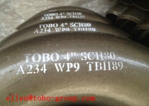 China TOBO STEEL Group S/40S (9.53mm) 90 Degree 15Mo3 Mitered Elbow clad with 317L factory