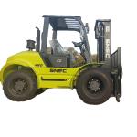 3.5 Ton 3000kg Triple Mast Diesel Forklift Off Road 4X4 Wheel Loader for Home on