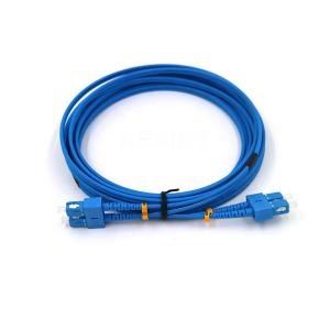China Double SC/UPC G657A1 9/125 SM 1-50M FTTH Fiber Optic Cord factory