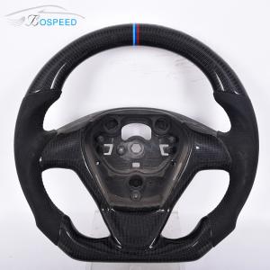 China 35cm Custom Ford Ranger Racing Steering Wheel Smooth Leather Blue Stripe factory