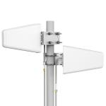 White 12dBi 4G LTE Omni Log Periodic Broadband LPDA Antenna for 1710-2700MHz