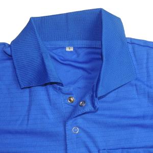 China EPA Lab EN 61340 10E8 Ohm 150 G Blue ESD Smock factory