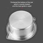 Factory Price Silver Kitchenware Soup Pot Double-flavor Cooking Pot Mini Hotpots