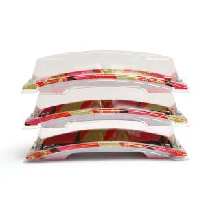 Nikki Sushi Box Disposable Plastic Transparent Packaging Box Takeout Nikki Bento