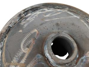 China C1018 Weldment 6'' Roll Off Container Wheels Roll Off Dumpster Wheels factory