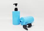 500ml Blue PET Plastic Shampoo Shower Gel Bottle With Lotion Pump