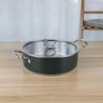 Nonstick 201 cookware food warm cooking 24cm hot pot stainless steel soup pot
