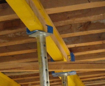 Scaffolding Fork head to support timber beam H20 slab formwork